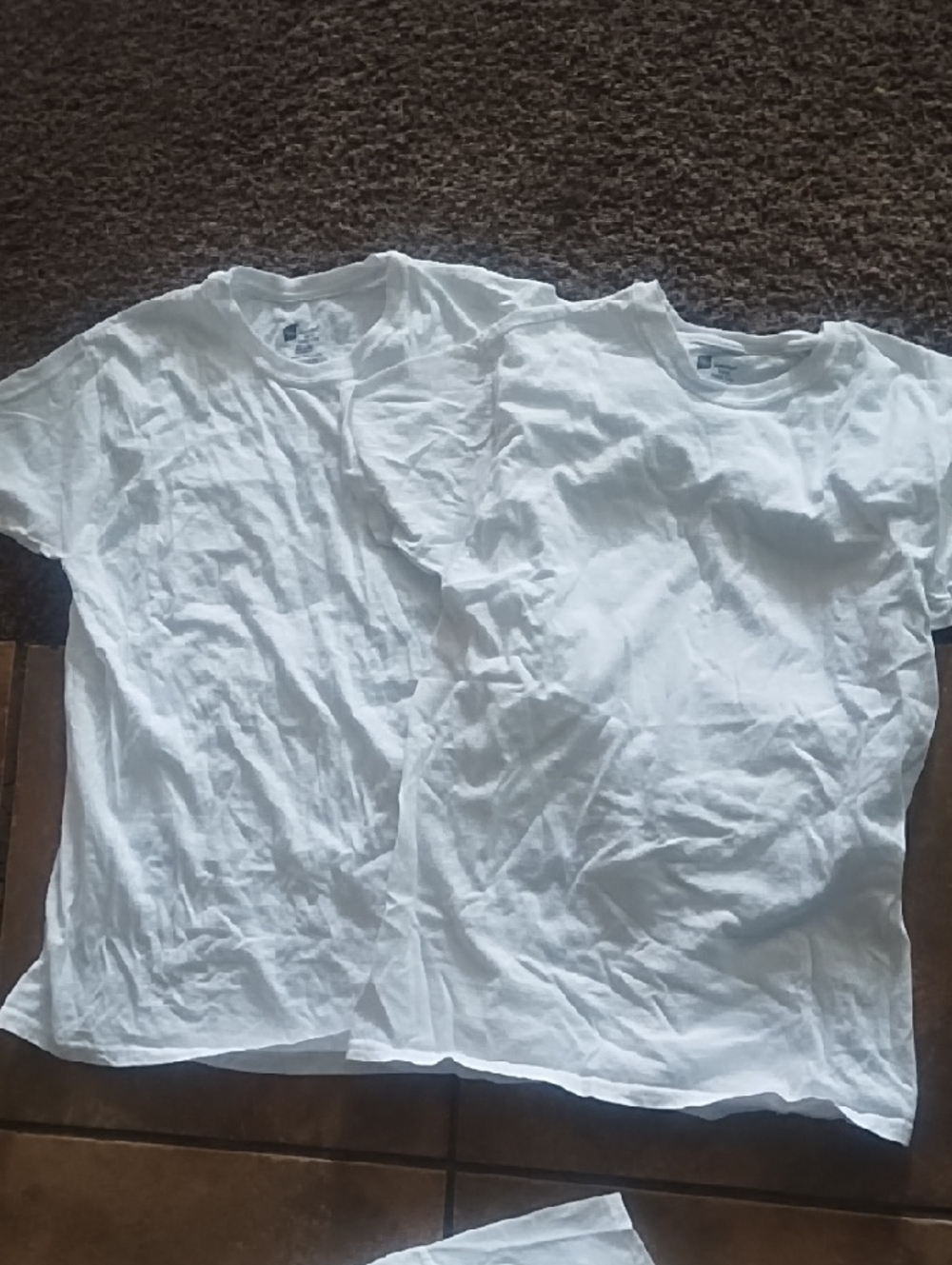 613 Hanes White Crew Neck Undershirts - Twin Pack Look